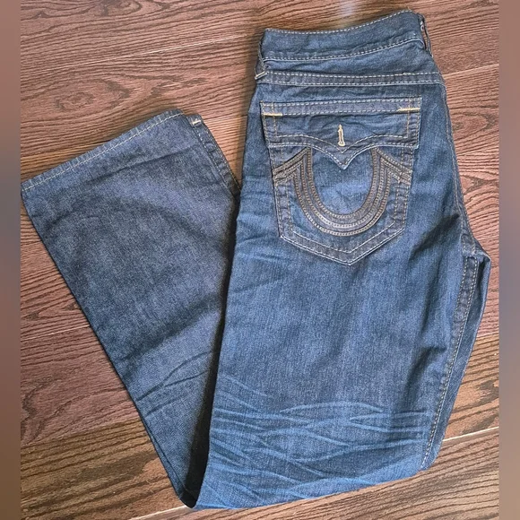 True Religion Ricky Big T Men's Blue Jeans - Picture 2 of 13